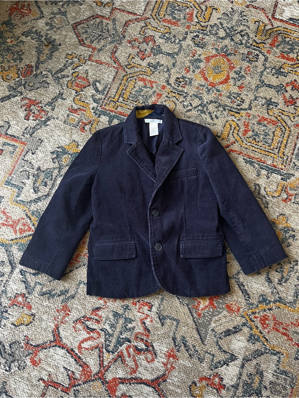 Janie and Jack Navy Corduroy Kids Blazer Size 5 100% Cotton
